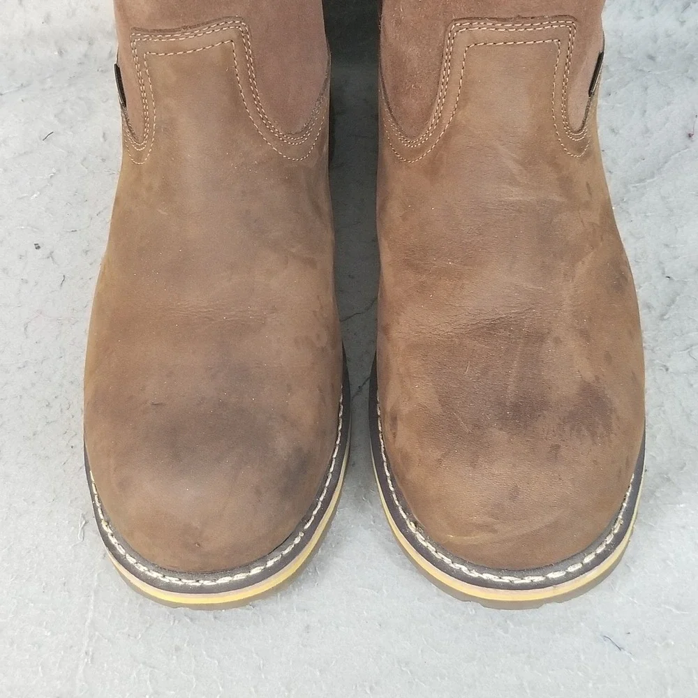 Carhartt Work Boots Mens 15 Brown CMP1453 Wellington Waterproof Safety Toe EH W